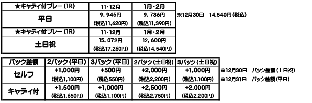 料金テーブル